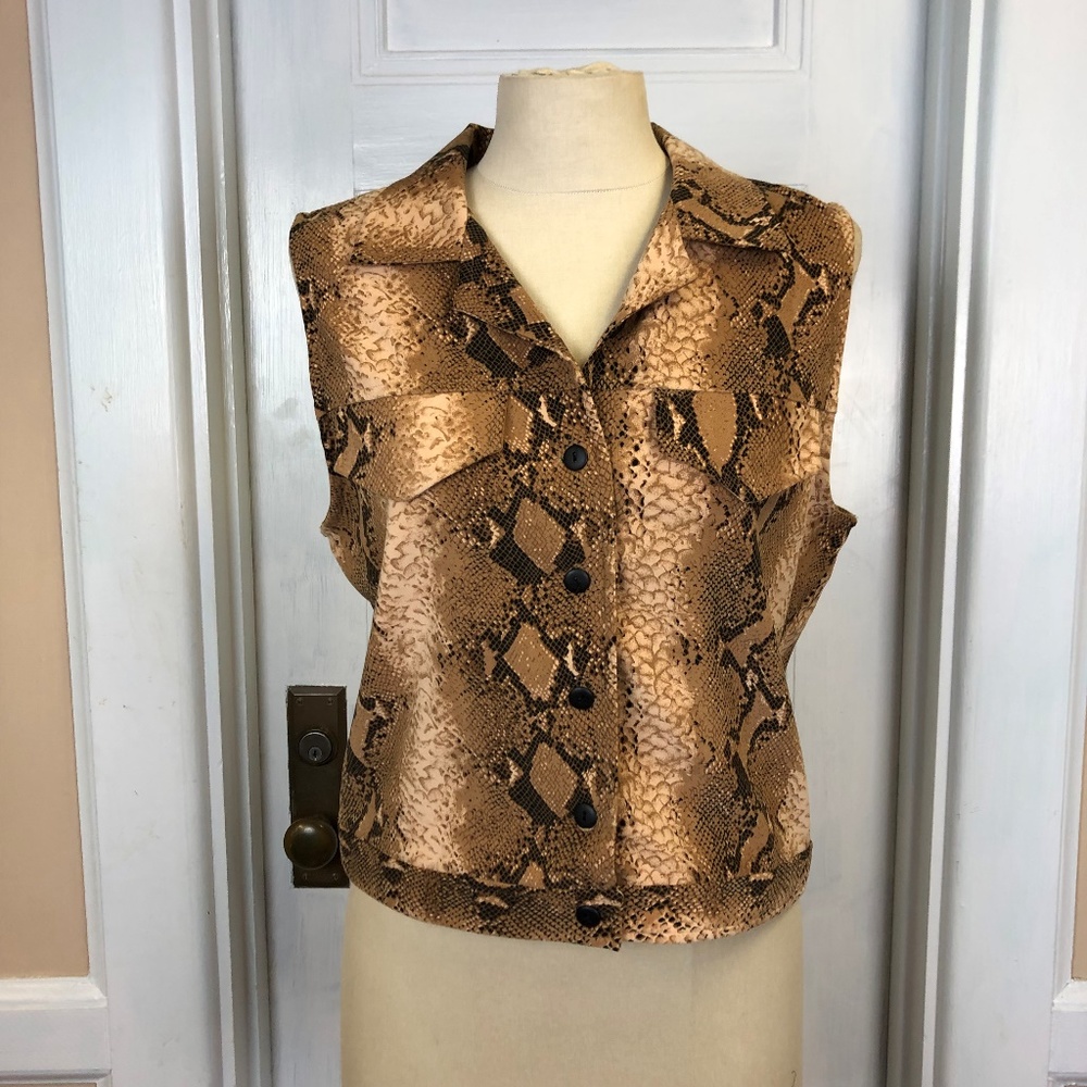 Snake Pattern Vest Top - Picture 2 of 4
